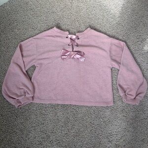 Tucker and Tate Pink Lace-Up Girls Sweater size 8/10